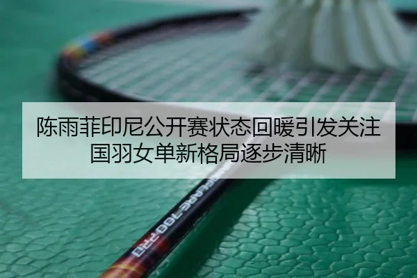 陈雨菲印尼公开赛状态回暖引发关注 国羽女单新格局逐步清晰